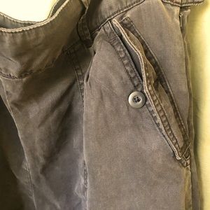 Anthropologie brushed twill cropped cargo, sz L